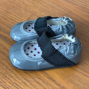 Darling Gray Patent Leather Mary Janes